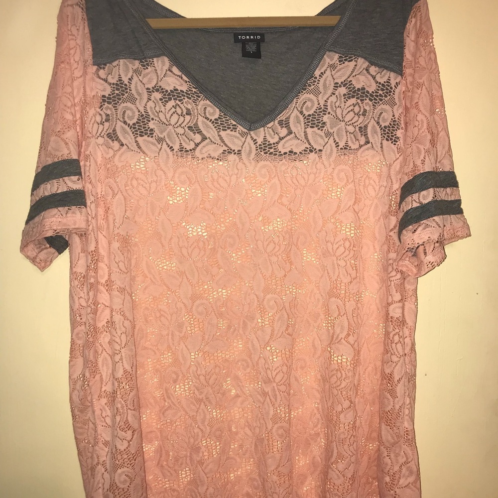 Lace top, size 1x